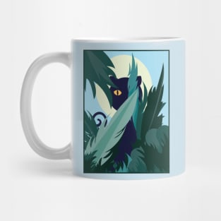 Black Cat Yellow Eyes Mug